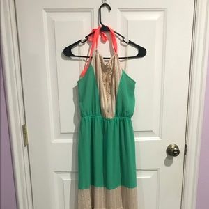 Flying Tomato Pink/Green Maxi Dress